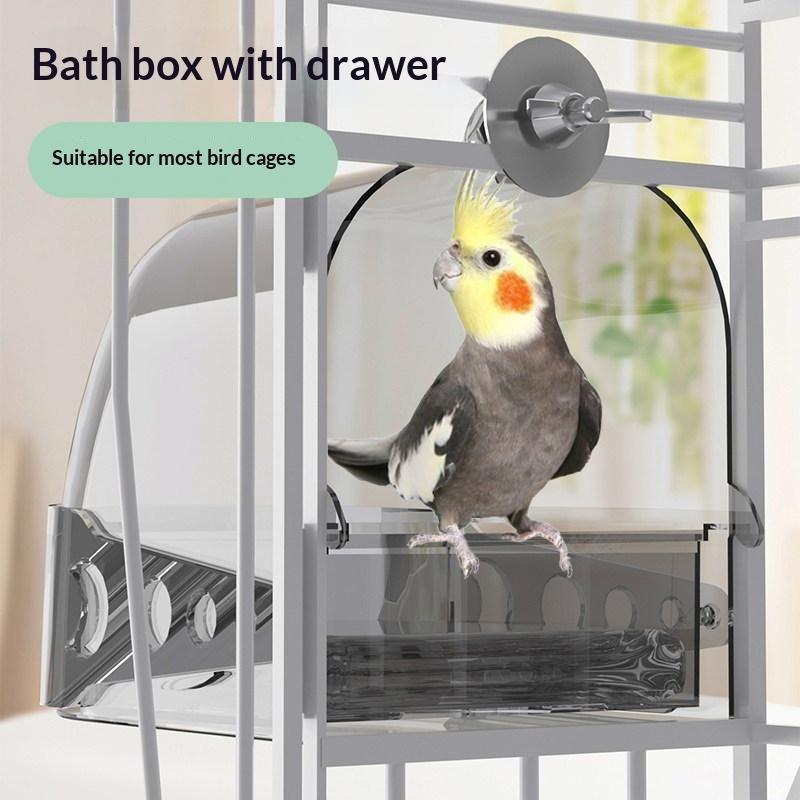 Kotak Mandi Burung Transparan  - Bath ulasan dan harga
