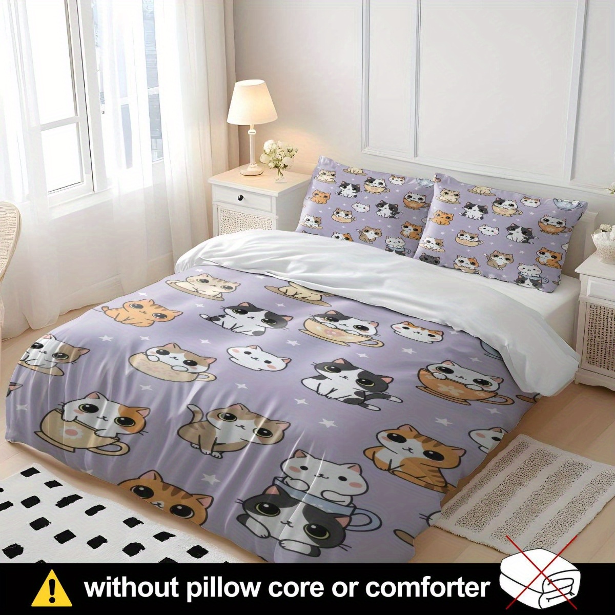 Set Sarung Selimut Lembut Tiga - Duvet Cover Sets With Zipper ulasan dan harga