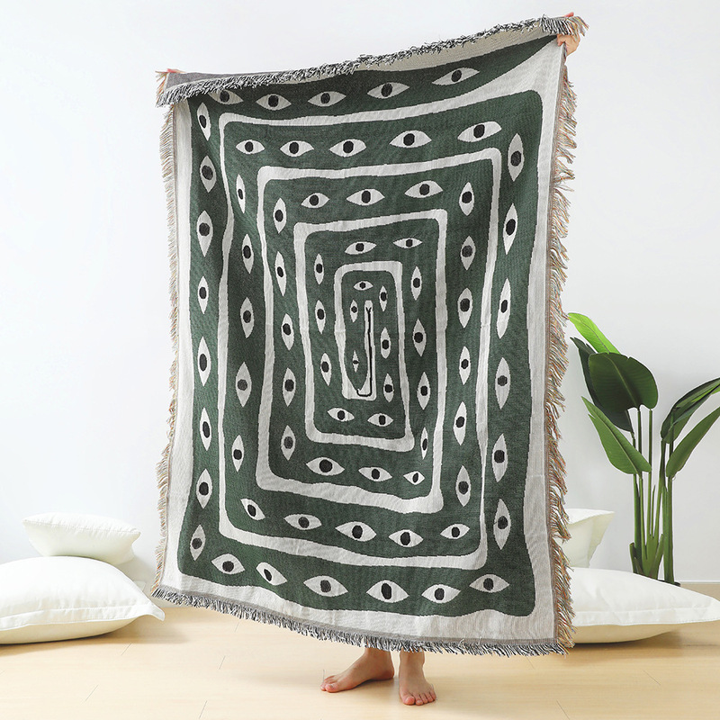 Tekstil Kota Ins Mata Ular Sel - Boho Throw Blanket Fringe ulasan dan harga