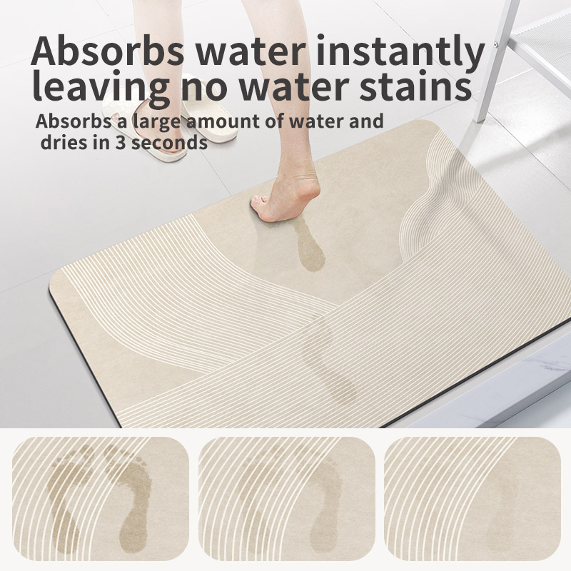 Diatomite tikar kaki keset man - Quick Dry Diatomite Bath Mat ulasan dan harga