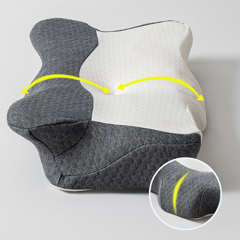 Bantal Leher Busa Memori Kupu- - Memory Foam Orthopedic Pillow Neck Pain ulasan dan harga
