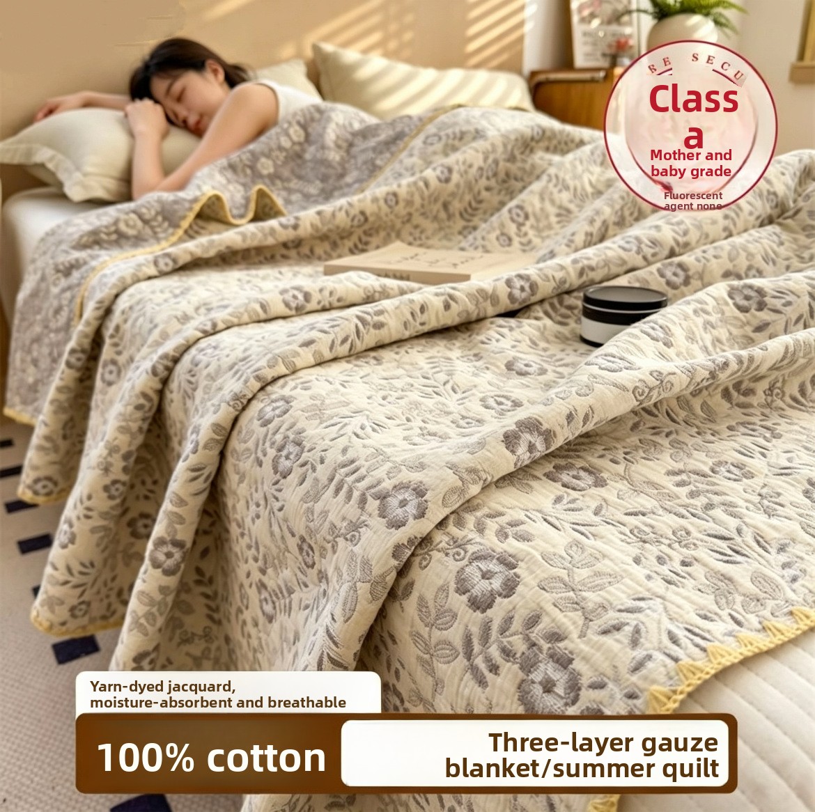 Selimut Muslin 100% Katun Bern - Muslin Cotton Bedspread ulasan dan harga