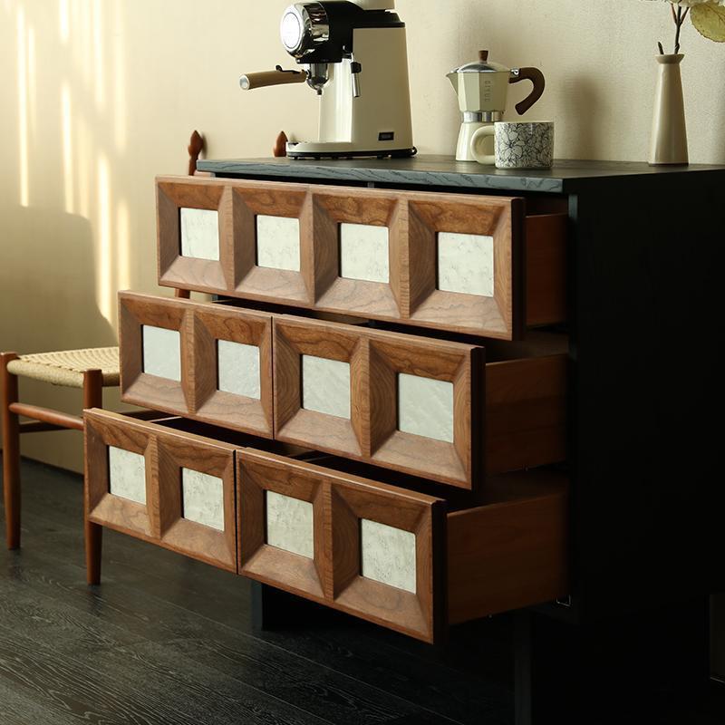 Lemari enam laci bergaya abad  - Storage & Organization ulasan dan harga