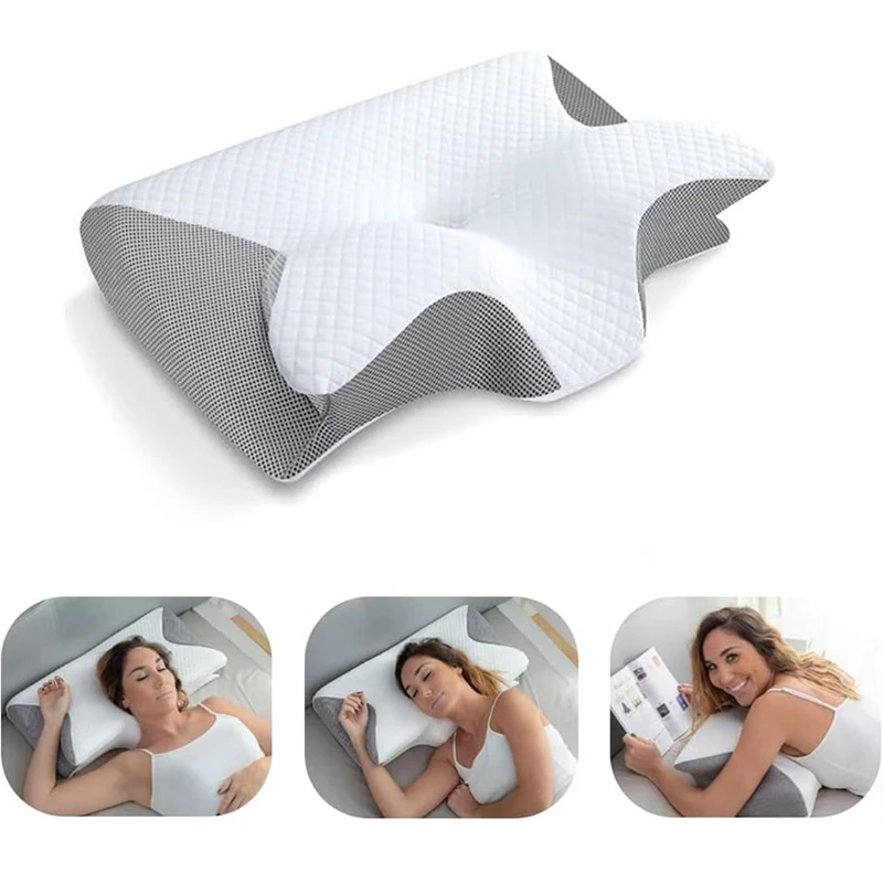 Bantal Leher Kontur Ortopedi B - Memory Foam Orthopedic Pillow Neck Pain ulasan dan harga