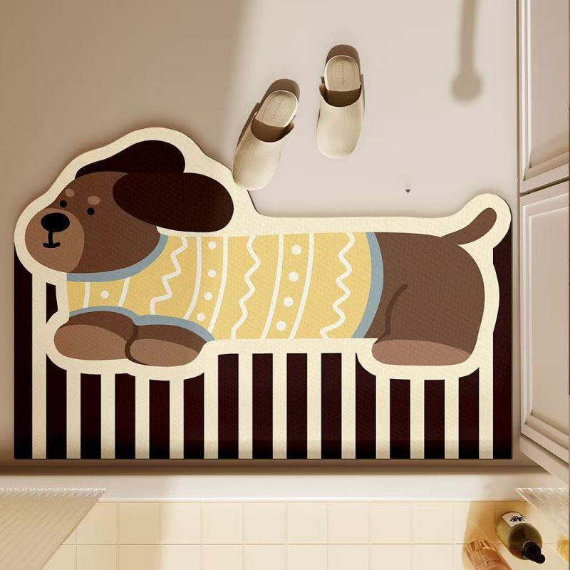 Keset Kamar Mandi Anjing Dachs - Quick Dry Diatomite Bath Mat ulasan dan harga